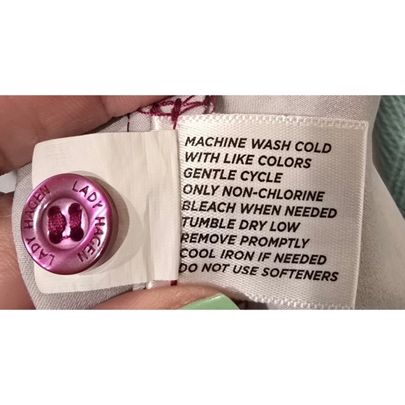 Lady Hagen Blue & Pink Floral Mini Golf Skort Size 14 - Picture 8 of 10